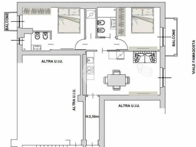 Trilocale in vendita a Milano, Famagosta