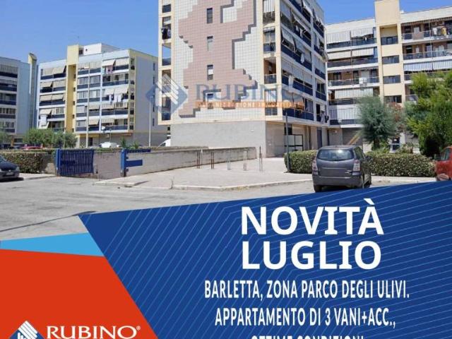 Trilocale in vendita a Barletta via degli Oleandri, Zona 167 Parco degli Ulivi