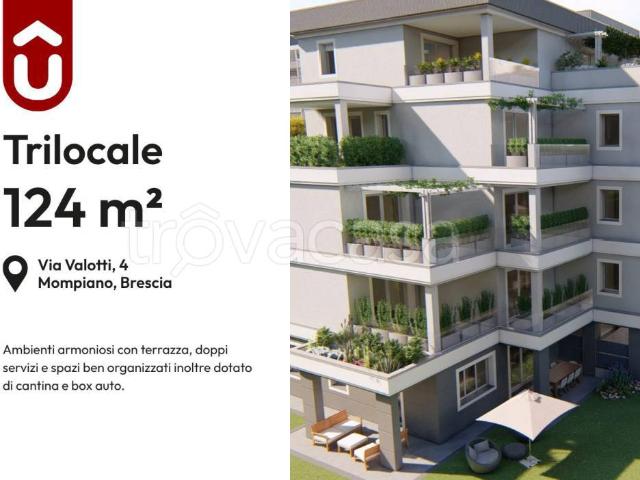 Trilocale in vendita a Brescia, Mompiano Costalunga