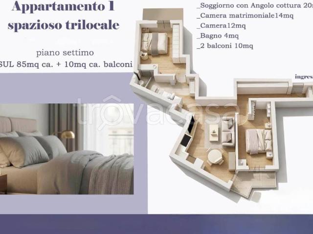 Trilocale in vendita a Firenze, Novoli