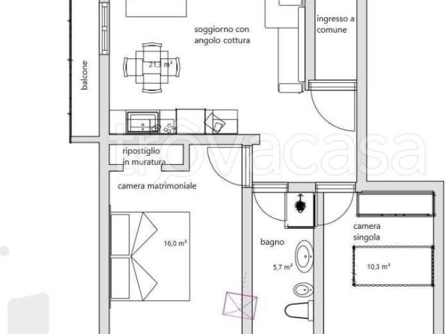 Trilocale in vendita a Firenze via Maragliano, 102, Porta al Prato San Jacopino