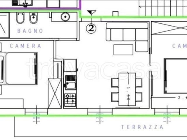Trilocale in vendita a Firenze via cecconi, 23, Novoli