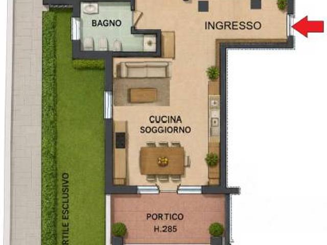 Trilocale in vendita a Leno