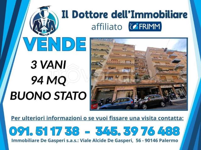 Trilocale in vendita a Palermo via Sampolo, Libertà Villabianca