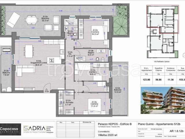 Trilocale in vendita a Pescara via Raffaello Sanzio, 206, Viale Bovio Piazza Duca degli Abruzzi