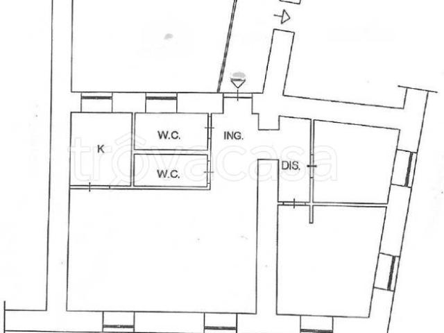 Trilocale in vendita a Roma piazza di San Cosimato, Trastevere