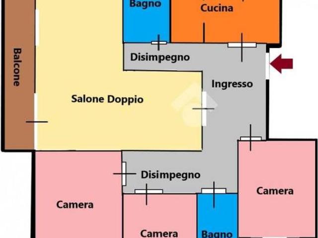 Trilocale in vendita a Roma via Dino Frescobaldi, 62, Talenti Monte Sacro