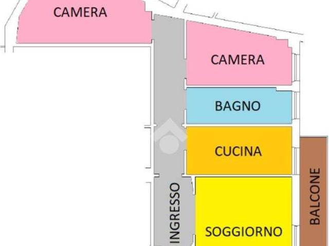 Trilocale in vendita a Roma via Giuseppe Arimondi, 20, Casal Bertone