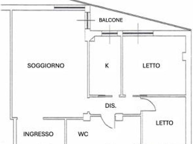 Trilocale in vendita a Roma via Tiburtina, 364, Casal Bruciato