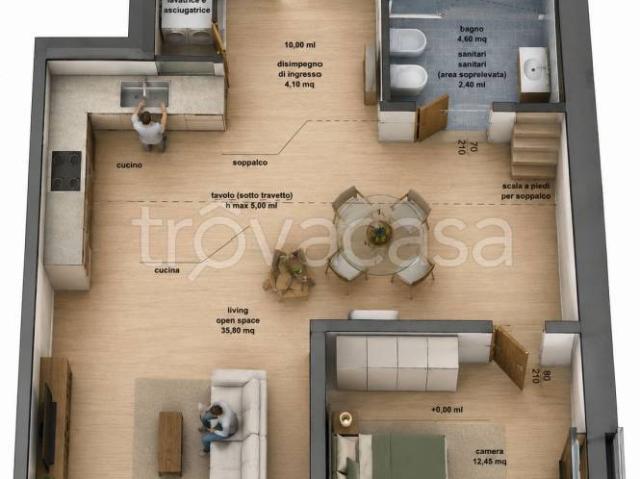 Trilocale in vendita a Ronciglione corso Umberto I, 62