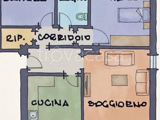 Trilocale in vendita a San Zenone al Lambro viale Rimembranze