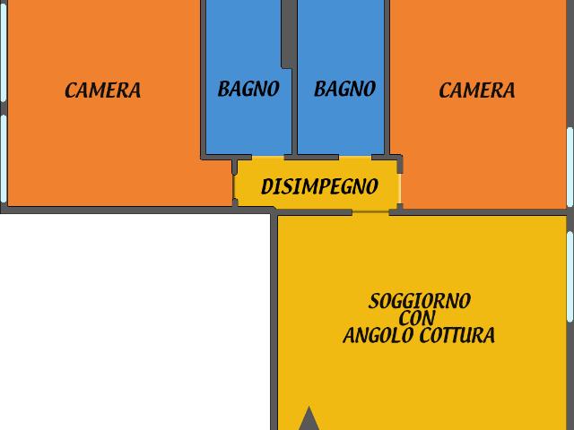 Trilocale ristrutturato a Bologna