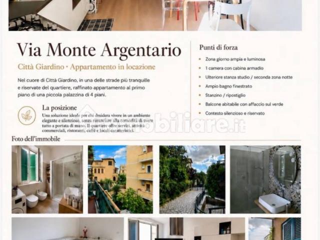 Trilocale via Monte Argentario, Città Giardino, Roma