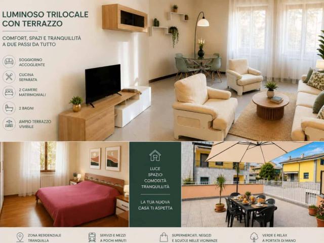 Trilocale via Valera, Centro, Arese