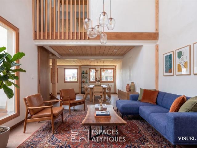 Triplex d'architecte avec terrasses et vue dégagée