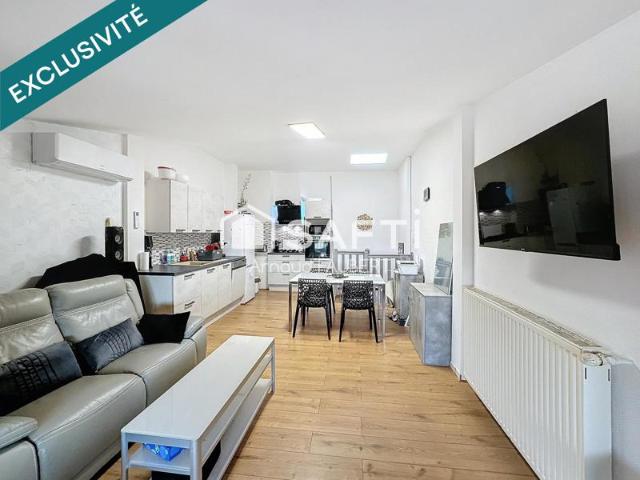 Triplex 73m2 avec deux suites parentales et balcon