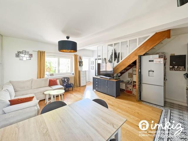Triplex 83 m² au sol avec jardin et 2 parkings
