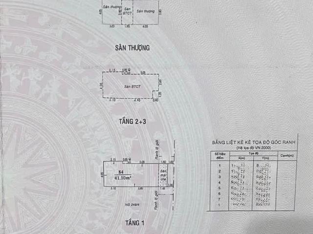 Trung tâm tân bình 4x10.5 x 4 tầng BTCT/ 4 pn 3 bước ra mặt tiền chỉ 8 tỷ