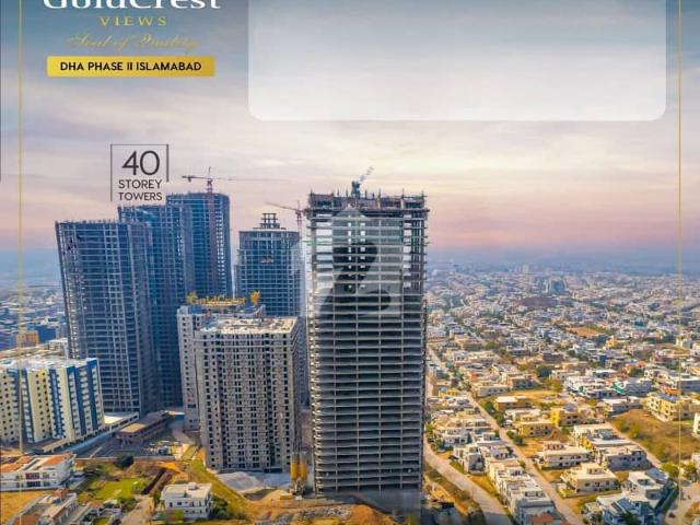 Two Bedroom Apartment For Sale In Goldcrest Views 1 Tower D Near Giga Mall, World Trade Center DHA 2 Islamabad