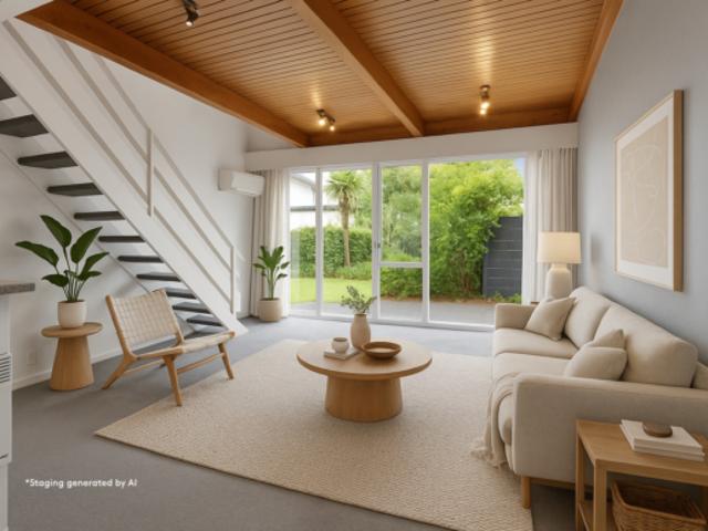 Two bedroom apartment in Fendalton with carport