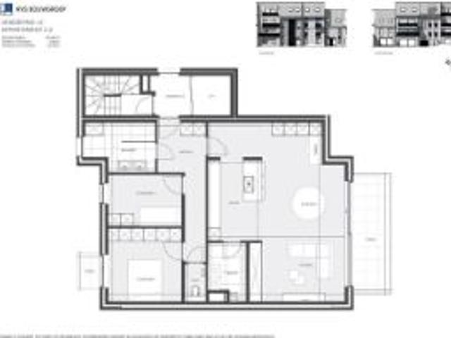 tweede verdieping appartement met 2 slaapkamers