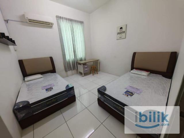 Twin Sharing Middle Bedroom Two Super Single Beds @ Maple Residence, Sungai Puyu, Butterworth
