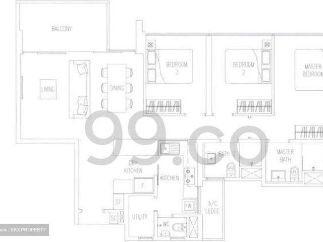 Twin Waterfalls D19, Condominium