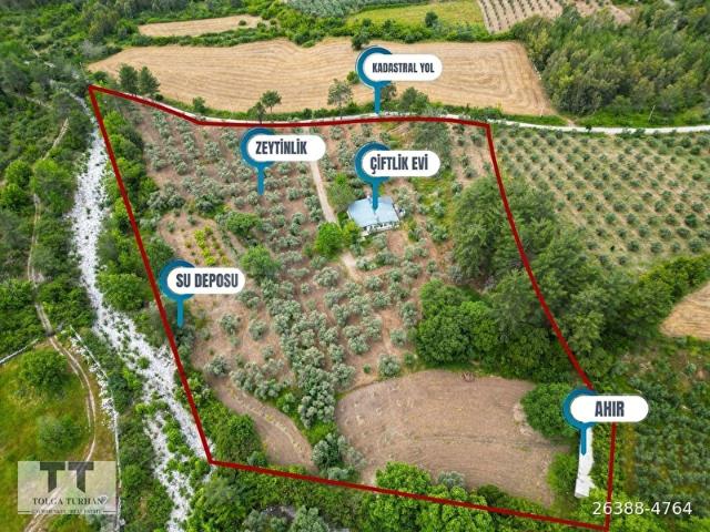 TT EMLAK MUĞLA ULA DA İÇİNDE ÇİFTLİK EVİ BULUNAN TARLA