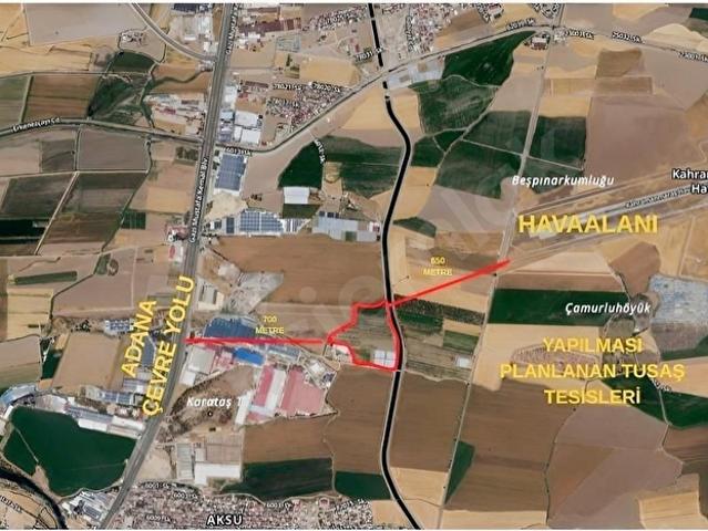 TURYAP İSMETPAŞA'DAN AKSU'DA 16,5 DÖNÜM İMARA YAKIN TARLA