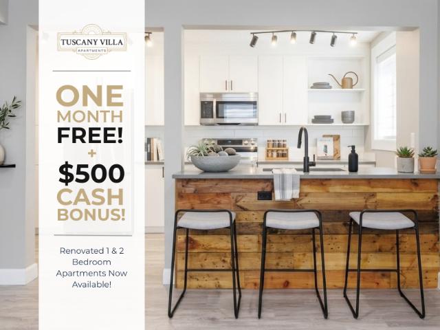 Tuscany Villa Apartments Downtown Edmonton 2 BD The Chianti [object Promise] for Rent