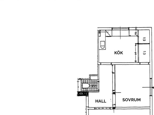 Tvåa vid Ekhagen 52 m² 6 861 kr