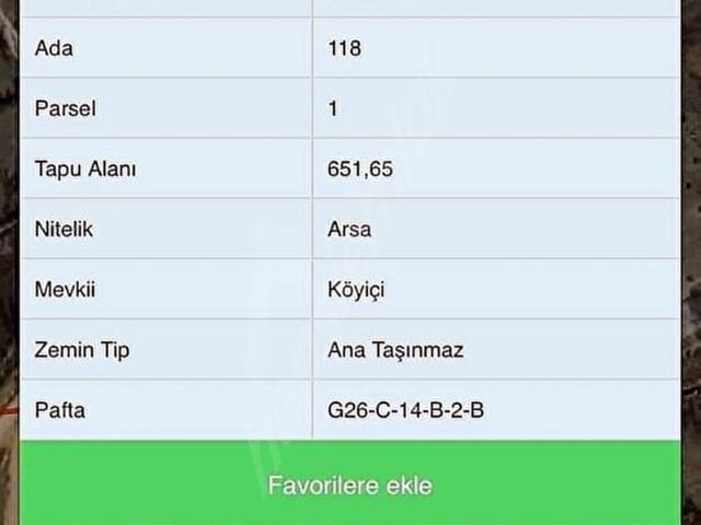 ÜÇ KAT İMARLI GÖVEM'DE İmarlı Arsa.