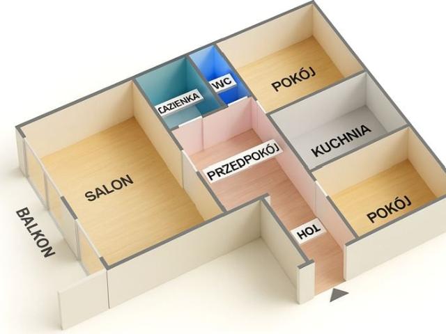 Łużycka 56 m², Kraków