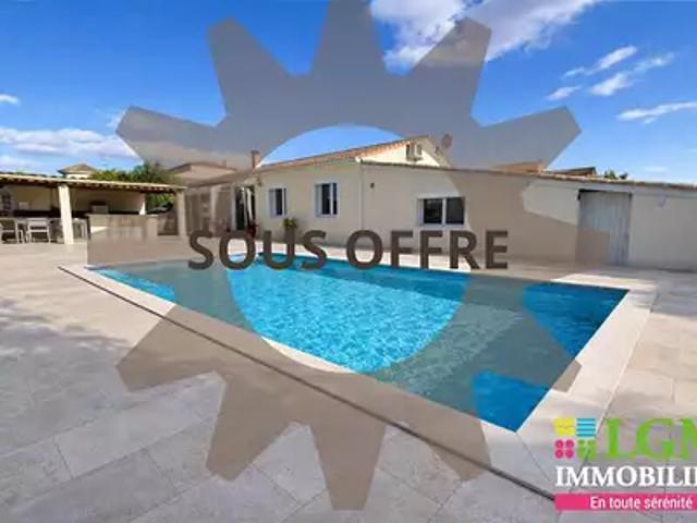 Uchaud 30620 Achat / Vente maison 4 pièces t4 piscine jardin