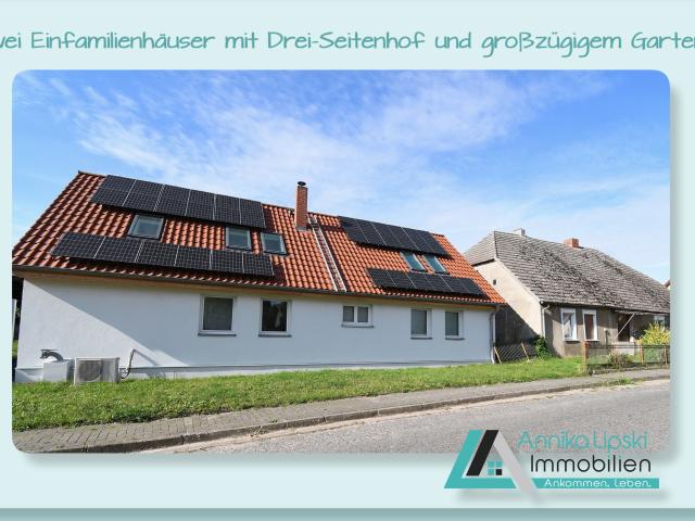 Uckermark Zwei Einfamilienhäuser mit Drei Seitenhof und großzügigem Garten!