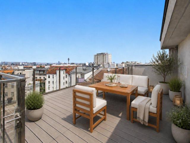 Über den Dächern von Wien: 2,5 Zimmer Maisonette mit Sonnenterrasse, U1 Troststraße