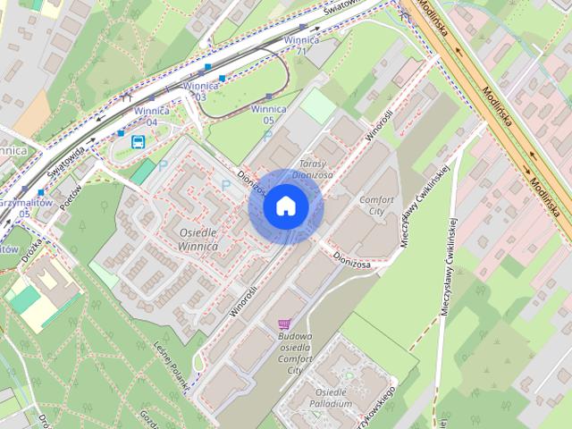 ul. Dionizosa, 42m2, umeblowane, 150m pętla tram, OD 1 LIPCA