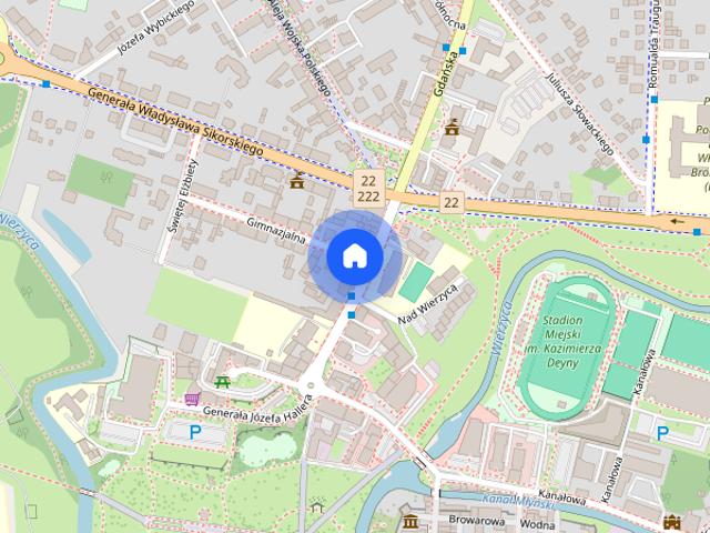 Ul. Gimnazjalna 3 pok. mieszkanie na poddaszu
