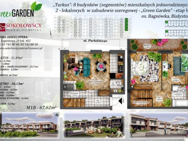Ul. Józefa Karola Puchalskiego 67 m², Białystok