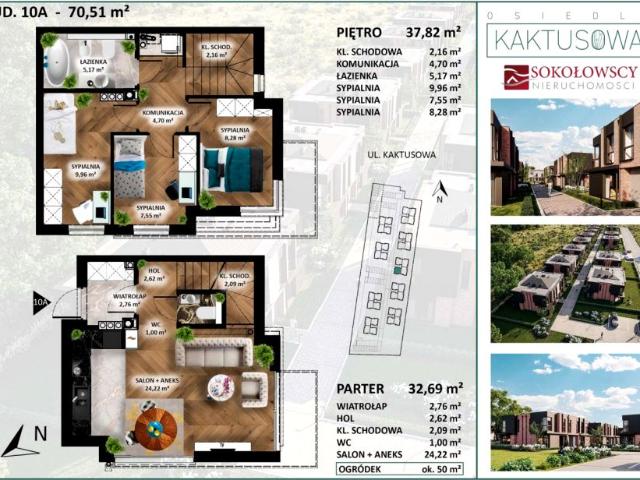 Ul. Kaktusowa 70 m², Białystok