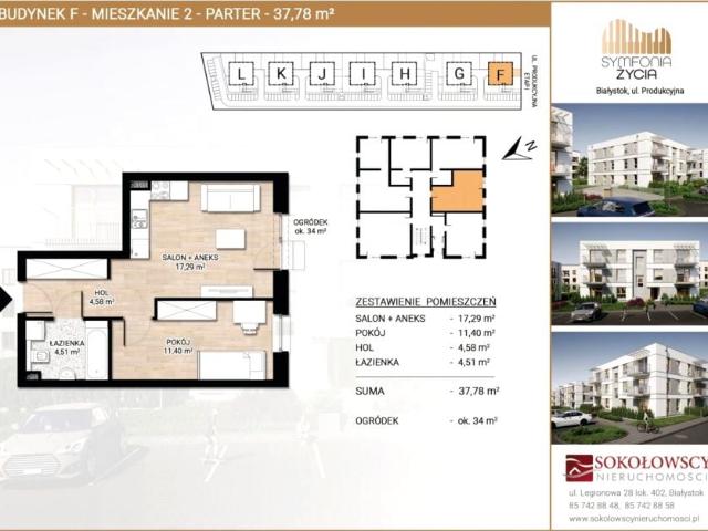 Ul. Produkcyjna 37 m², Białystok