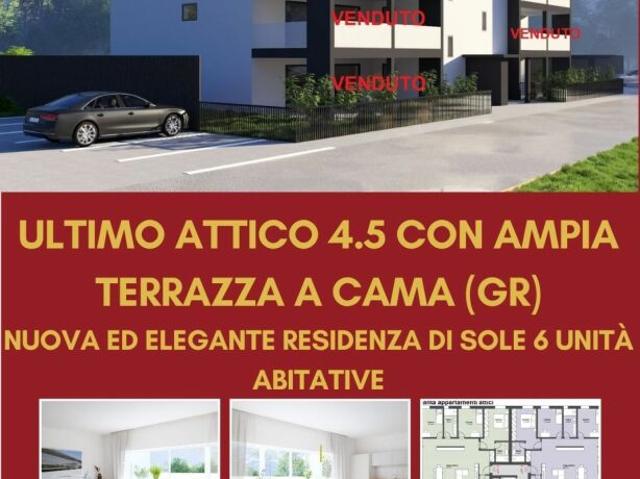 ULTIMO ATTICO 4.5 LOCALI CON AMPIA TERRAZZA CAMA