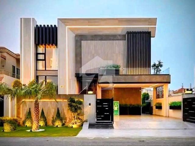 Ultra Luxury Modern Bungalow Latest Automated Smart Home Mobile Controlled System Small Indoor Pool In Master Bath Near Park 28 KV Solar Installed Prime Location DHA Phase 6 100% Original Deal