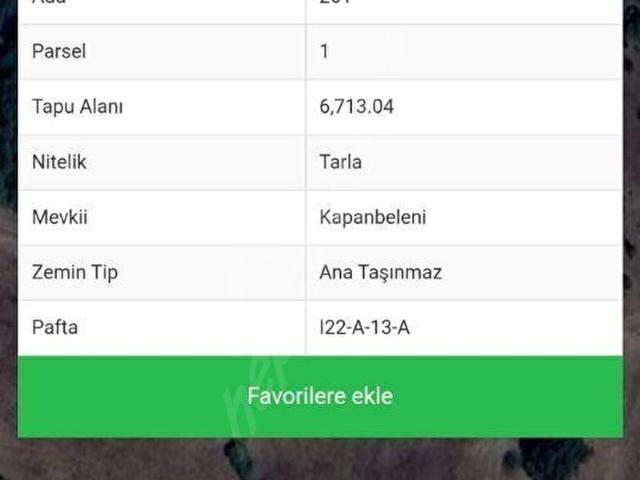 ULUDAĞ MANZARALI & BOL OKSİJENLİ FIRSAT TARLASI!