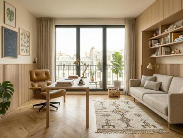 Un appartement familial d’exception ouvert sur l’extérieur au cœur de Saint Ouen