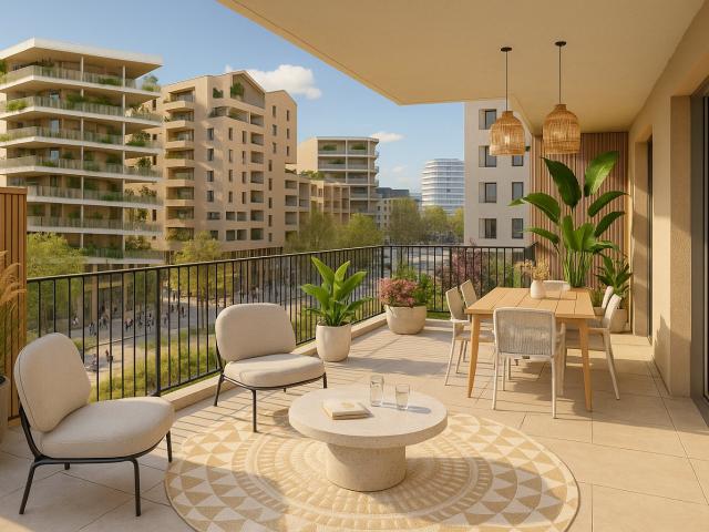 UN ÉCRIN DE LUMIÈRE AVEC GRANDE LOGGIA POUR PROFITER DE CHAQUE INSTANT 2 pièces, 45 m²
