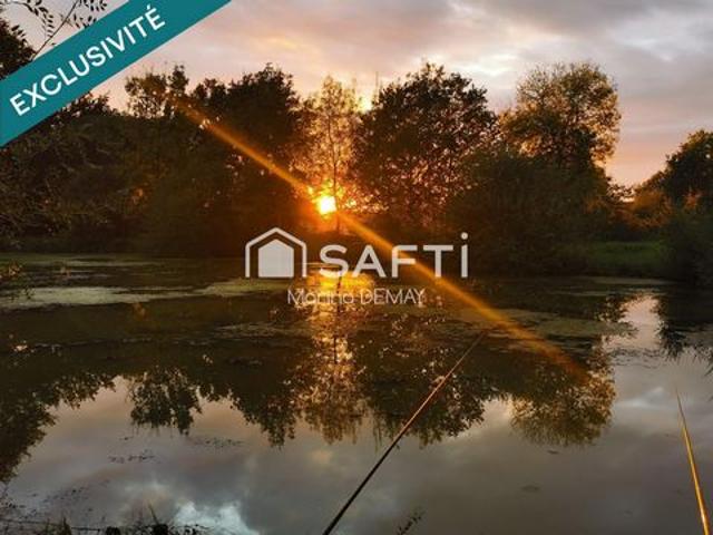 Un havre de paix avec etang en pleine nature