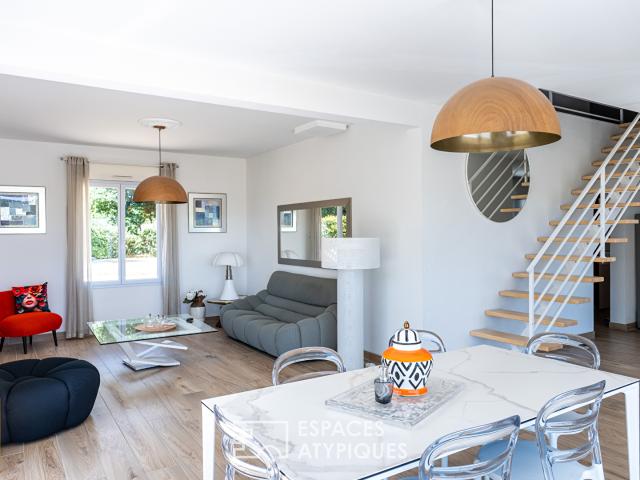 Une maison moderne au panorama préservé