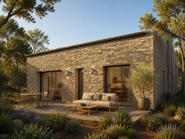 Une maison d'architecte où les grands volumes rencontrent la nature 3 pièces, 70 m²