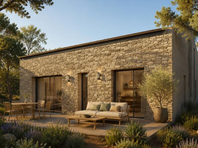 Une maison d'architecte où les grands volumes rencontrent la nature